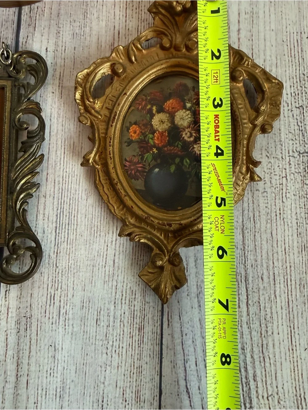 Photo Frames Vintage Lot Of Five Gold
